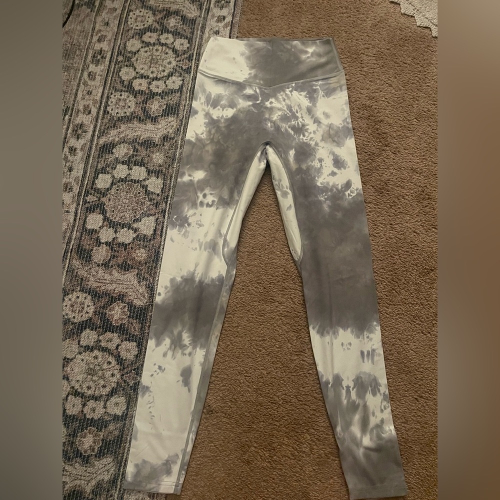 Balance Athletica Grey Tie Die Leggings Size Medium